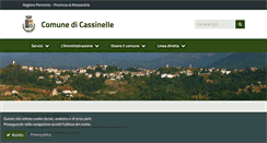 Desktop Screenshot of comune.cassinelle.al.it